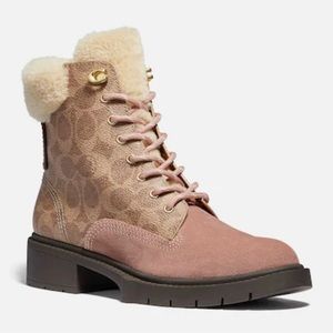 Coach Lorimer Bootie In Signature Canvas